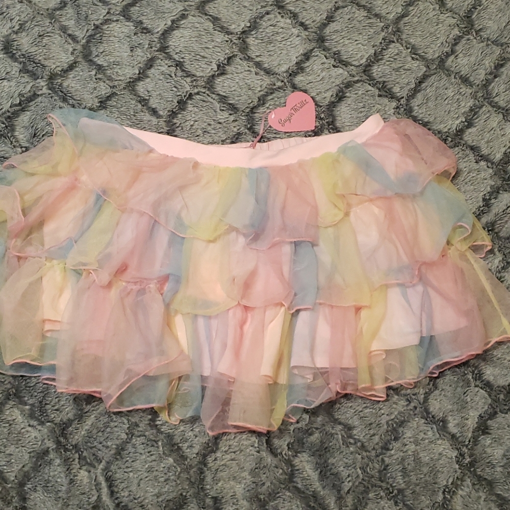 Sugar Thrillz Plus pink tutu skirt rave burn